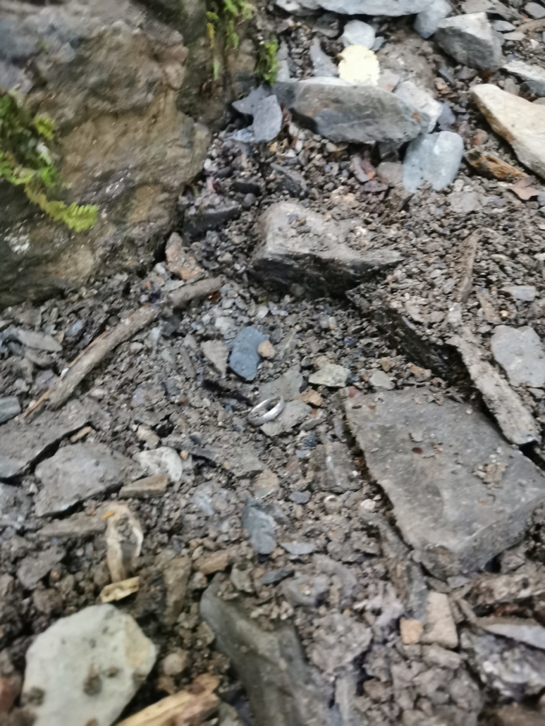 Ehering im Bach verloren